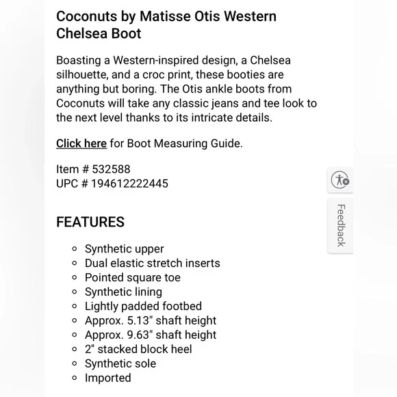 Coconuts by Matisse Otis White Vegan Western Booties - Picture 11 of 16